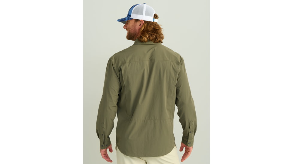 HUK Performance Fishing Creekbed Long Sleeve Shirt - Mens, Moss, 2XL, H1500184-316-XXL
