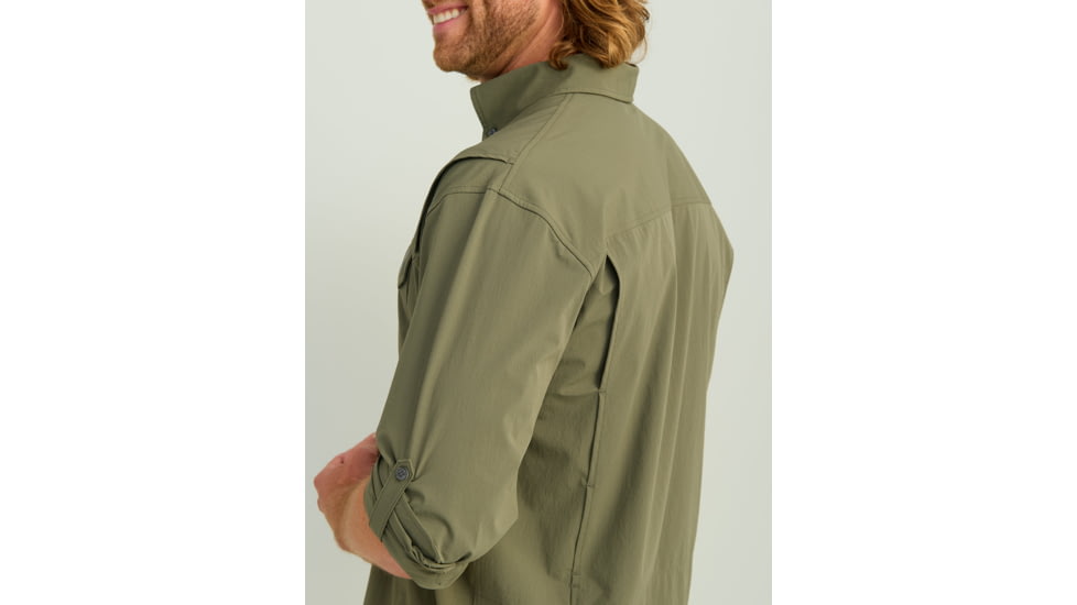 HUK Performance Fishing Creekbed Long Sleeve Shirt - Mens, Moss, 2XL, H1500184-316-XXL