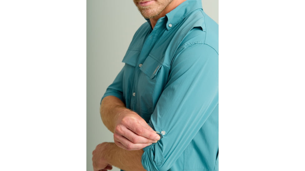 HUK Performance Fishing Creekbed Long Sleeve Shirt - Mens, Storm Blue, 2XL, H1500184-394-XXL