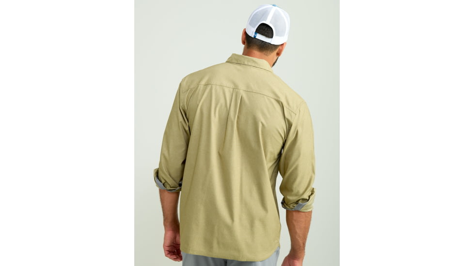 HUK Performance Fishing Hawser Heather Flannel - Mens, Overland Hthr, Extra Large, H1500208-368-XL
