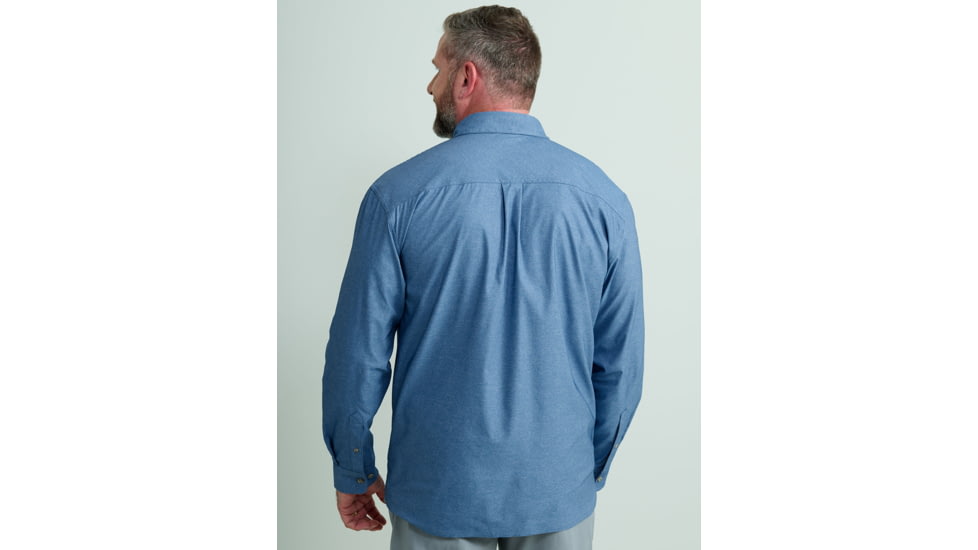 HUK Performance Fishing Hawser Heather Flannel - Mens, Quiet Hrbr Hthr, Extra Large, H1500208-509-XL