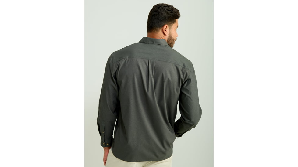 HUK Performance Fishing Hawser Heather Flannel - Mens, Volc Ash Hthr, Large, H1500208-015-L