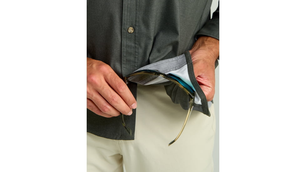 HUK Performance Fishing Hawser Heather Flannel - Mens, Volc Ash Hthr, Large, H1500208-015-L