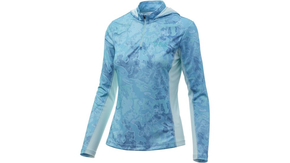 HUK Performance Fishing Icon X Camo Hoodie - Womens, Boca Grande, Extra Large, H6120013-446-XL