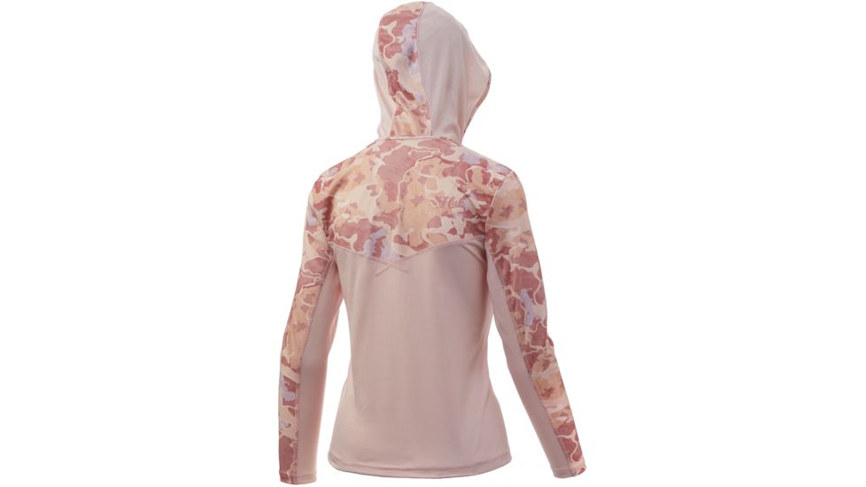 HUK Performance Fishing Icon X Camo Hoodie - Womens, Lanier, Small, H6120013-811-S