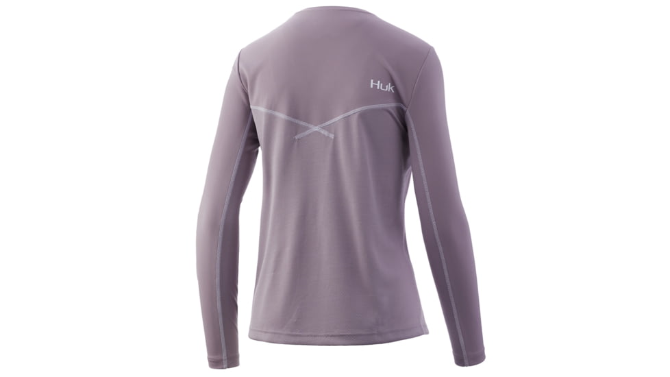 HUK Performance Fishing Icon X Long Sleeve Top - Womens, Sea Fog, Small, H6120018-512-S