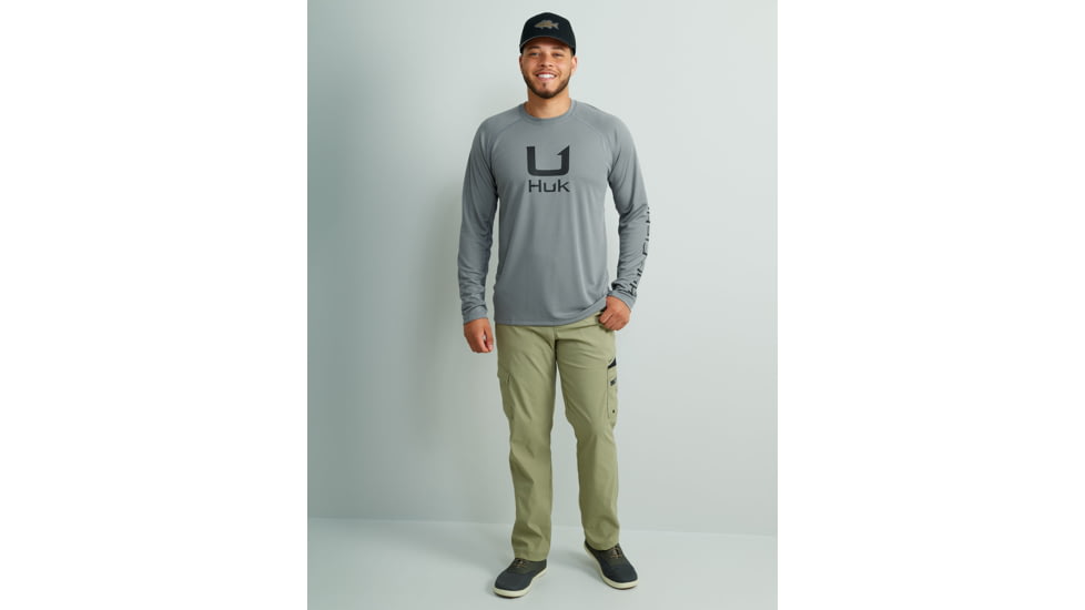 HUK Performance Fishing KC Icon Graphic Long Shirt - Mens, Night Owl, 2XL, H1200629-016-XXL