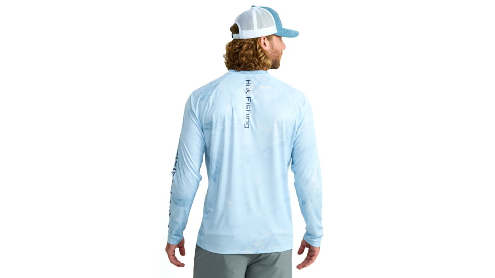 HUK Performance Fishing Pursuit Mossy Oak Printed LS Crew - Mens, Moe Cw Artic, 3XL, H1200610-943-XXXL