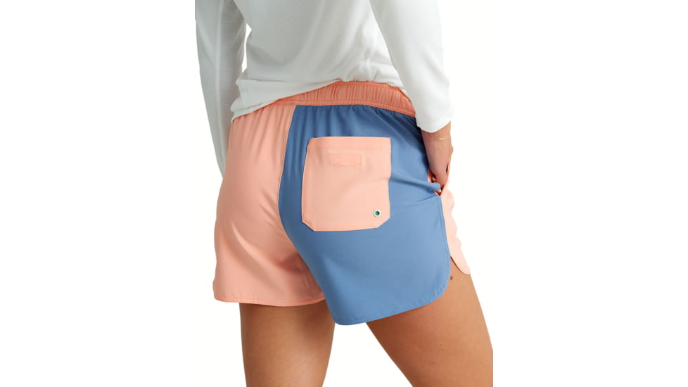 HUK Performance Fishing Pursuit Volley Segment Short - Womens, Peach Nectar, M, H6200065-824-M