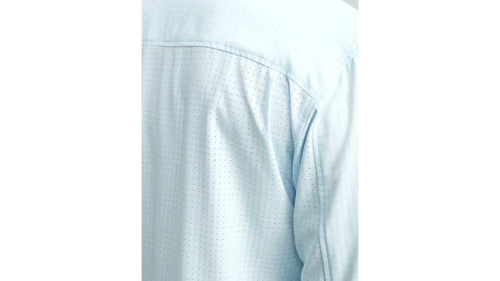 HUK Performance Fishing Tide Point Break LS Minicheck - Mens, Ice Water, Large, H1500155-476-L