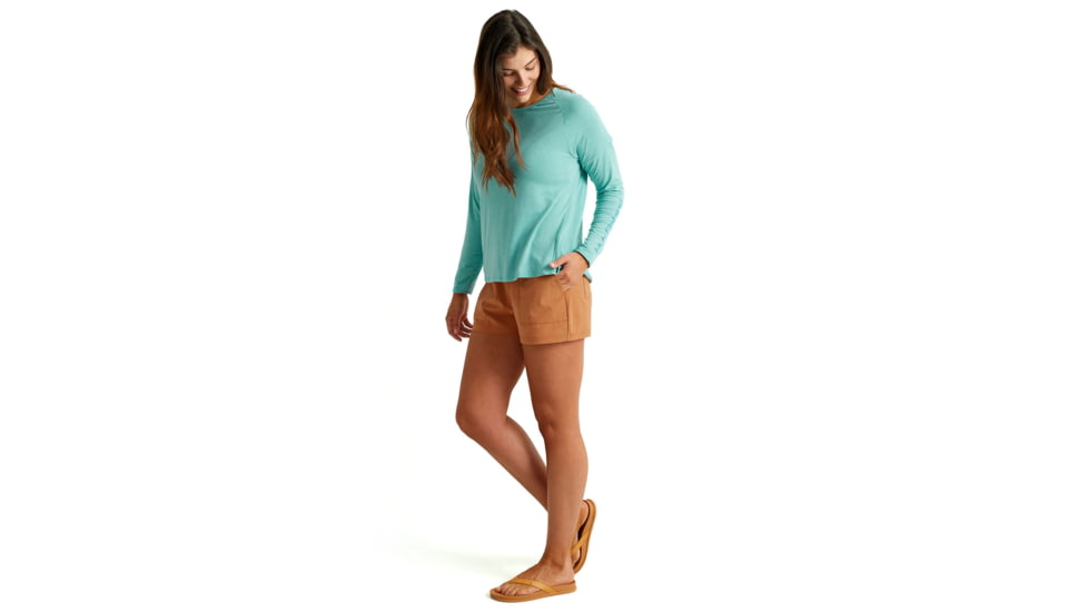 HUK Performance Fishing Waypoint Flow Crew Shirt - Womens, Marine Blue, XL, H6120127-372-XL