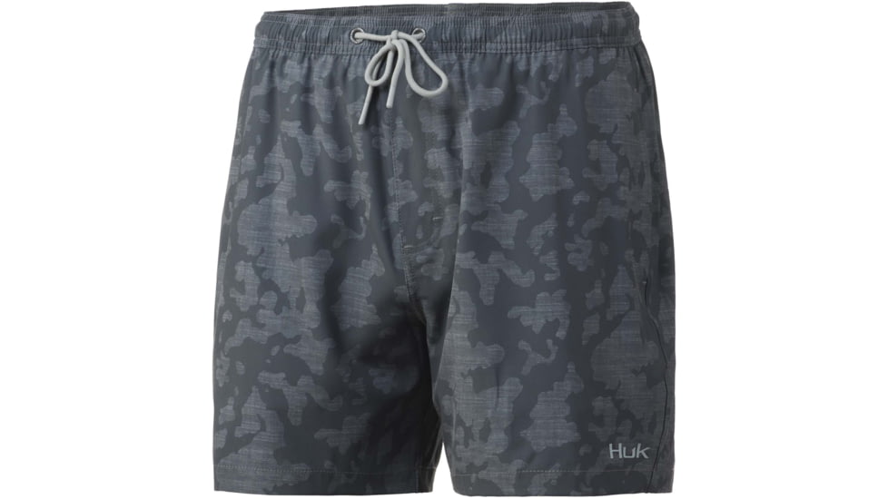 HUK Performance Fishing Pursuit Running Lakes Volley Swim Shorts - Mens, Volcanic Ash, M, H2000135-013-M