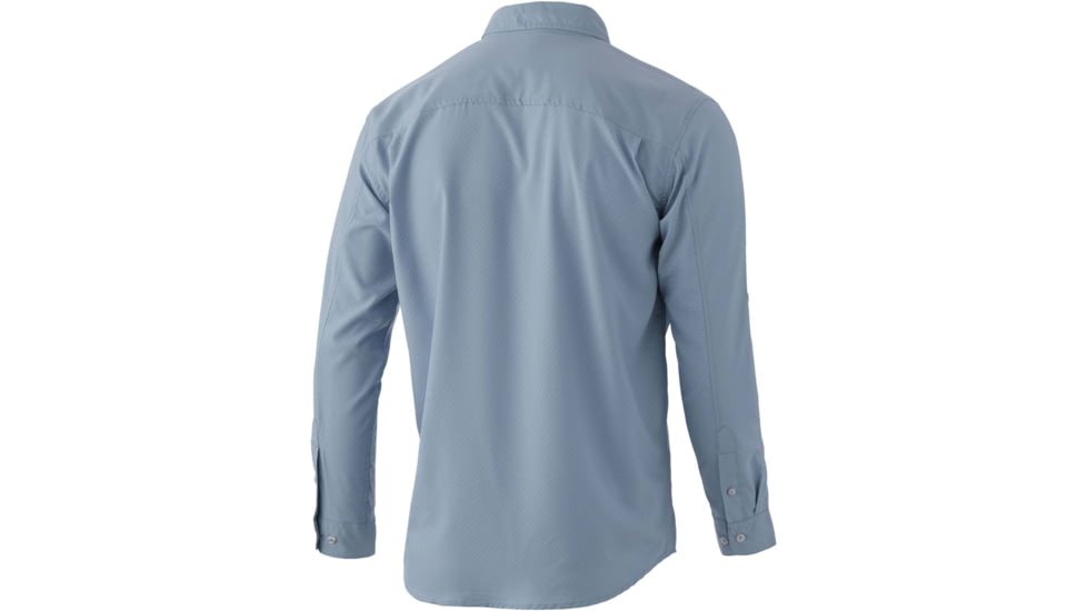 HUK Performance Fishing Tide Point L/S Shirt - Mens, Blue Fog, XL, H1500118-473-XL