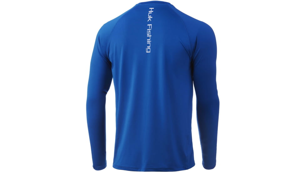 HUK Performance Fishing Vented Pursuit L/S Shirt - Men's, Huk Blue, M, H1200396-457-M