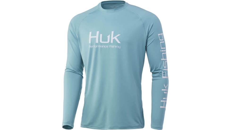 HUK Performance Fishing Vented Pursuit L/S Shirt - Men's, Porcelain Blue, S, H1200396-481-S