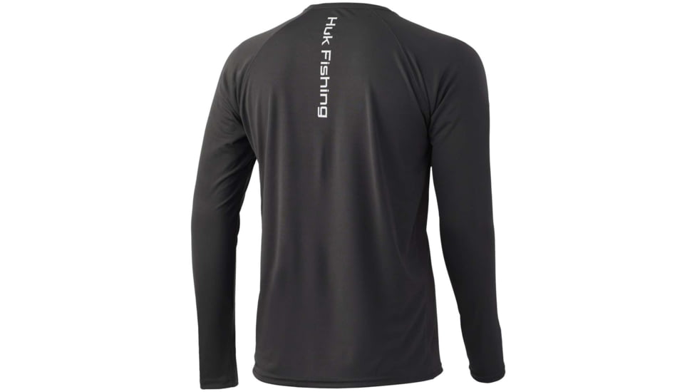 HUK Performance Fishing Vented Pursuit L/S Shirt - Men's, Volcanic Ash, S, H1200396-013-S