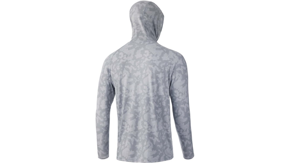 HUK Performance Fishing Waypoint Running Lakes Hoodie - Men's, Overcast Grey, XXL, H1200445-032-XXL