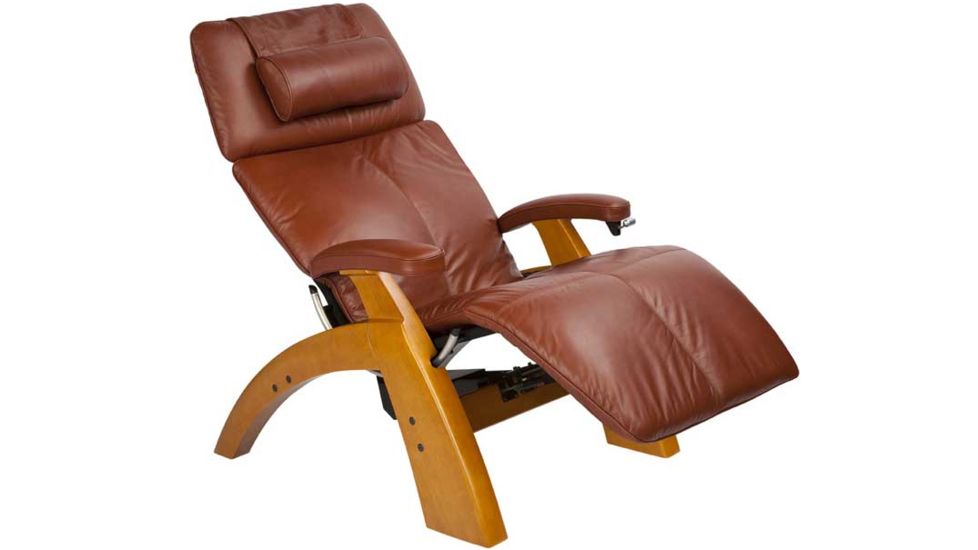 Human Touch Perfect Chair PC-095 - Maple base, Cognac Chair Pads