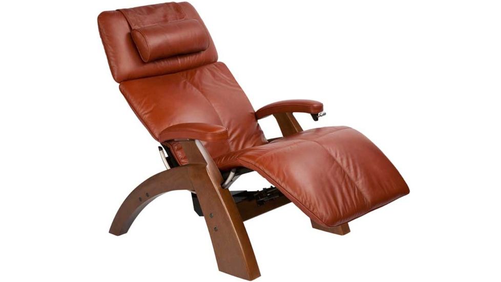 Human Touch Perfect Chair PC 095 - Walnut base, Cognac Chair Pads