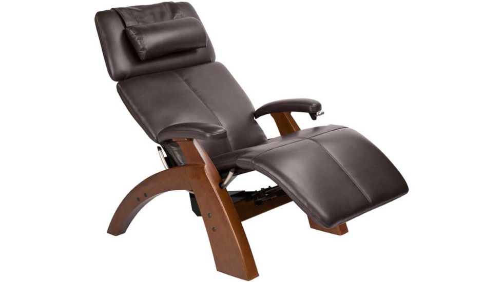 Human Touch Perfect Chair 095 - Walnut base, Espresso Chair Pads