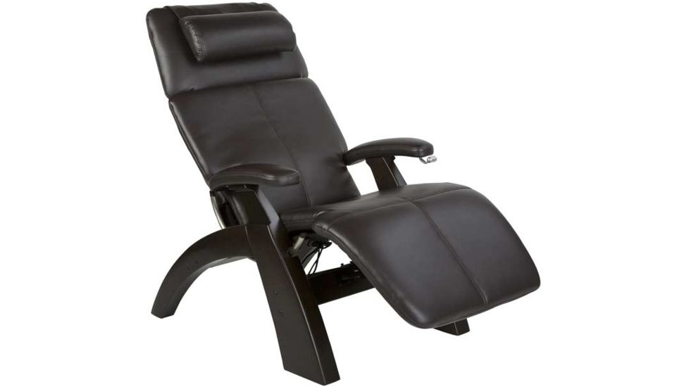 Human Touch Silhouette PerfectChair PC-075 with Dark Walnut base, Espresso Chair Pads