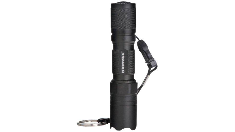 Humvee Emergency Rescue Knife and Tactical LED Flashlight Set, 2-Piece, Black HMV-KC-ER1