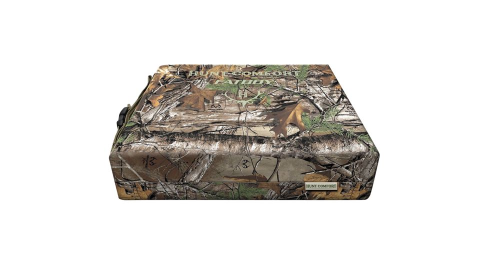 Hunt Comfort Ultra-Premium Gel Core Fatboy Cushion, Realtree Extra Camo, 16x14x3in HCSC75G