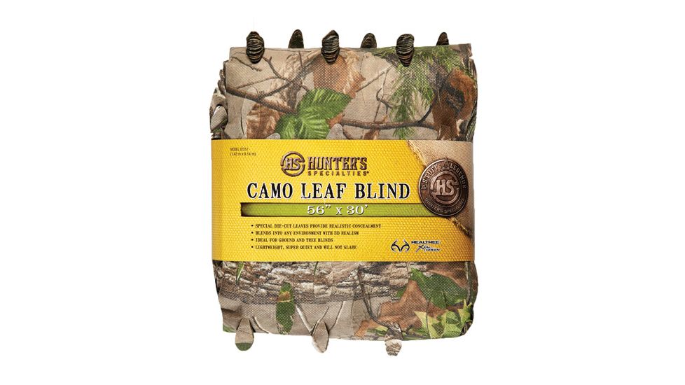 Hunters Specialties Hs Blind Material Leaf Cut Realtree Xtra Green 56''x30'