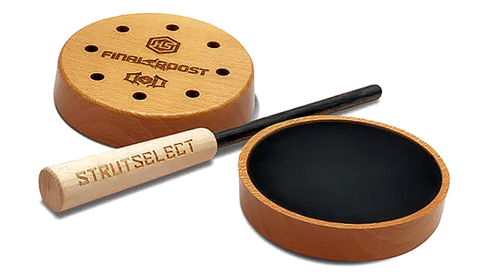 Hunters Specialties HS-DOD-PC Final Roost Pot Call Wild Turkey Wood Aluminum/Woo