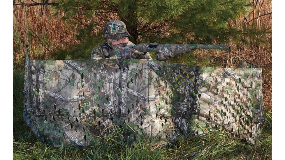 Hunters Specialties Portable Folding Gronud Blind, Realtree Xtra Grn, 12ftx27in, 07216