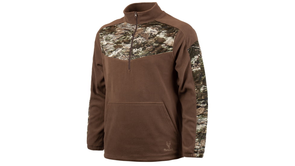Huntworth Anti-pill Fleece 1/4 Zip Pullover - Mens, Tarnen, Extra Large, E-957-AB/TRN-XL