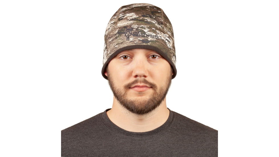 Huntworth Bard Mid Weight Grid Fleece Lined Hunting Beanie - Mens, Tarnen, Medium, E-5753-TRN-M/L