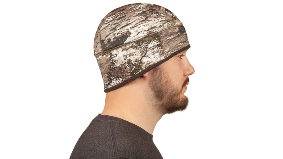 Huntworth Bard Mid Weight Grid Fleece Lined Hunting Beanie - Mens, Tarnen, Medium, E-5753-TRN-M/L