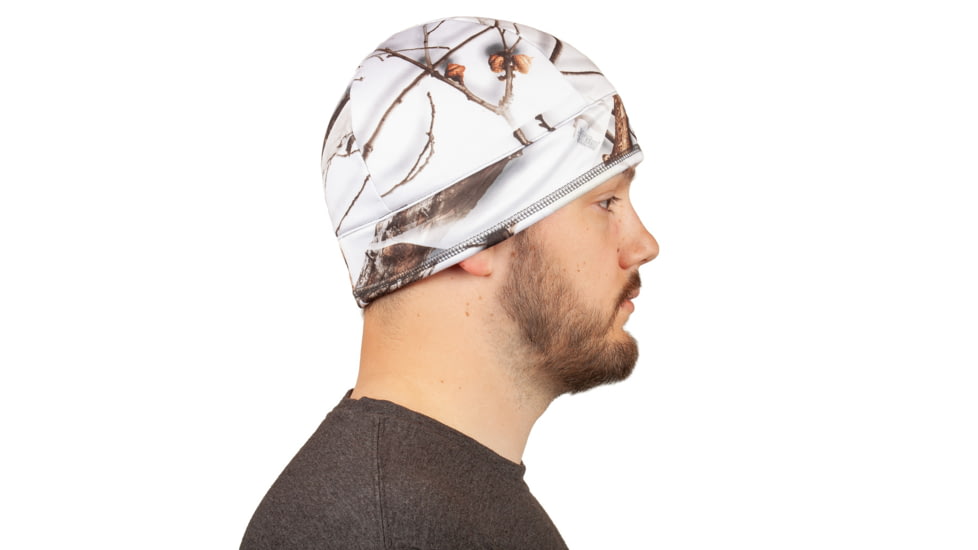 Huntworth Carthage Lined Waterproof Performance Fleece Beanie Hat - Mens, Snow Camo, Large, E-5593-30SCB-M/L