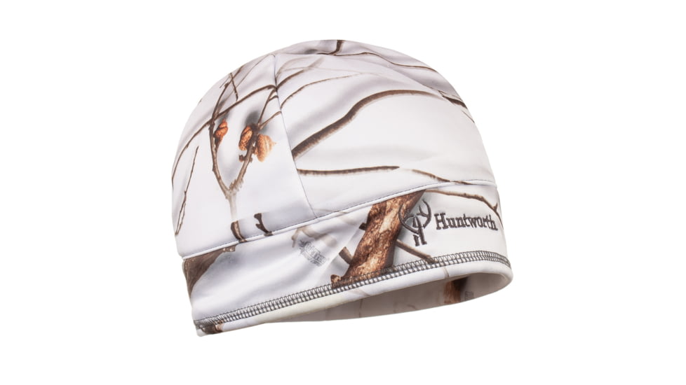 Huntworth Carthage Lined Waterproof Performance Fleece Beanie Hat - Mens, Snow Camo, Large, E-5593-30SCB-M/L