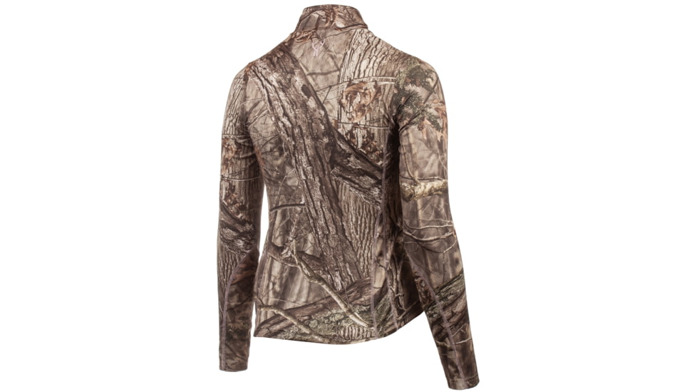 Huntworth Dorado Light Weight Pique Knit 1/4 Zip Pullover - Womens, Hiddn, Large, E-919-W-HDN-L