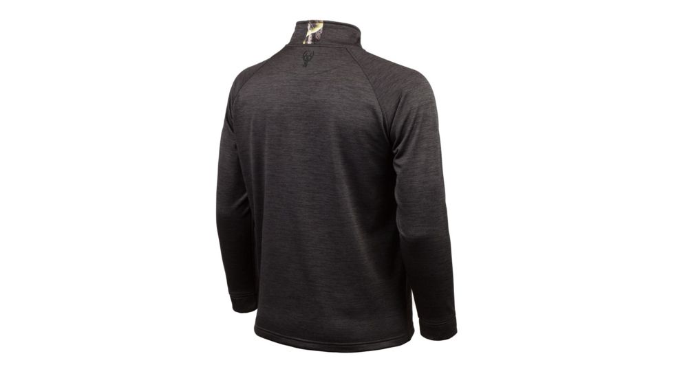 Huntworth Heather Performance Fleece Half Zip - Mens, Heather Black/Kinetic, Medium, E-9138-HK/KN-M