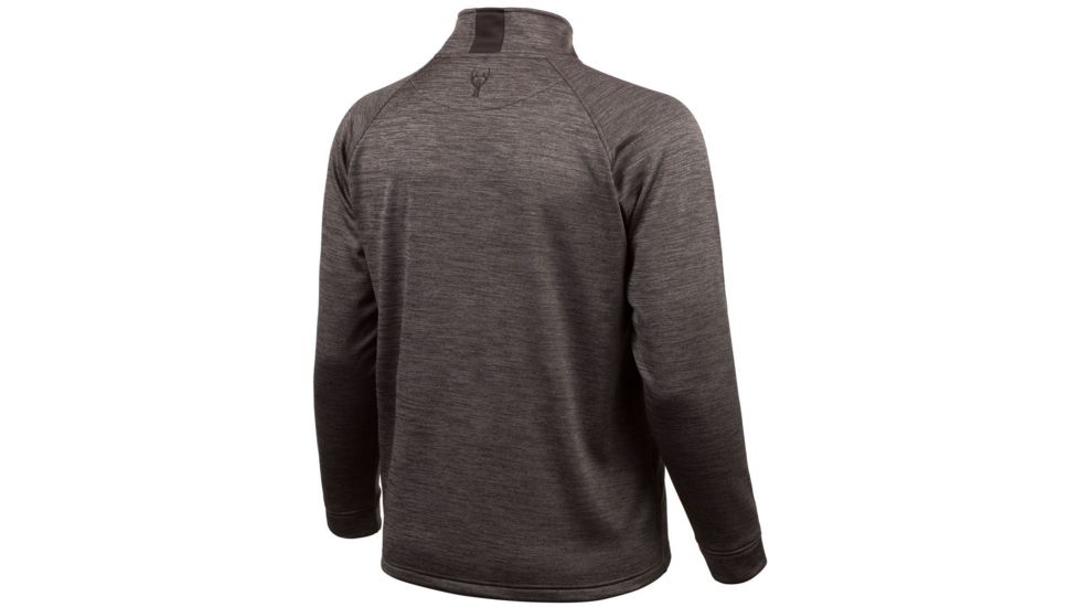 Huntworth Heather Performance Fleece Half Zip - Mens, Heather Gray/Black, Large, E-9138-HG/BK-L