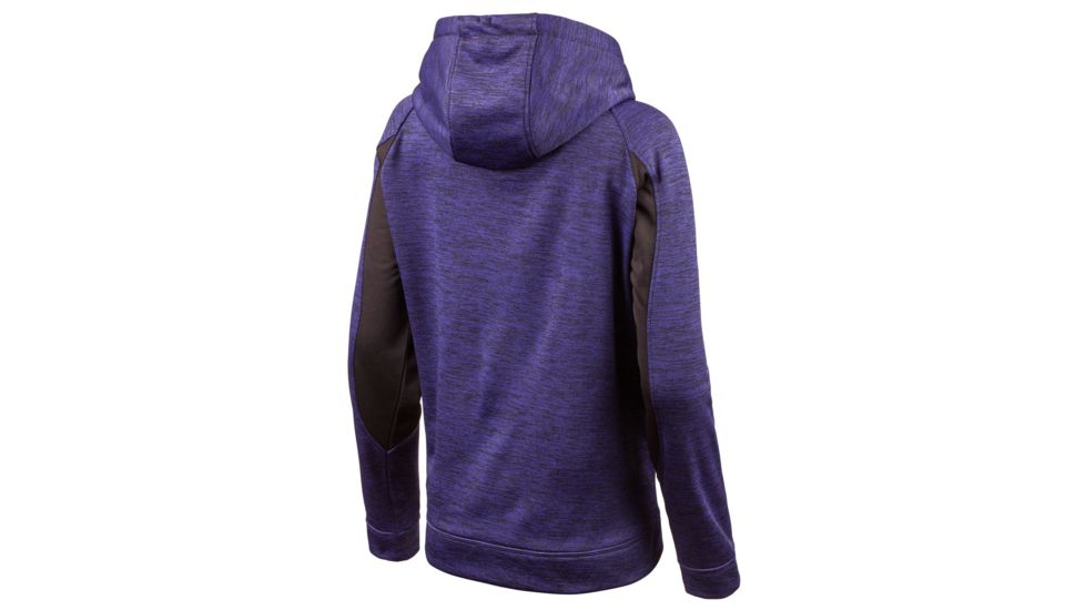 Huntworth Heather Performance Fleece Hoodie - Womens, Heather Black/Black, Small, E-9149-W-HV/BK-S