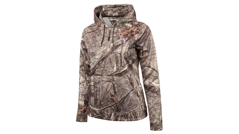 Huntworth Helena Mid Weight Performance Fleece Hunting Hoodie - Womens, Hidden, Small, E-926-W-HDN-S
