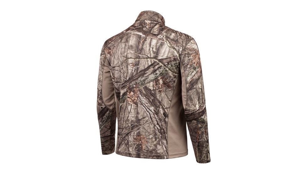 Huntworth Hunting Birds Eye Mesh 1/4 Zip Pullover - Mens, Hiddn, 2XL E-918-HDN-2XL