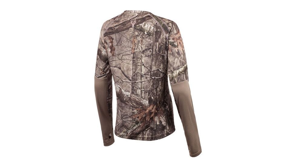 Huntworth Hunting Birds Eye Mesh Long Sleeve Shirt - Womens, Hiddn, Large E-927-W-HDN-L