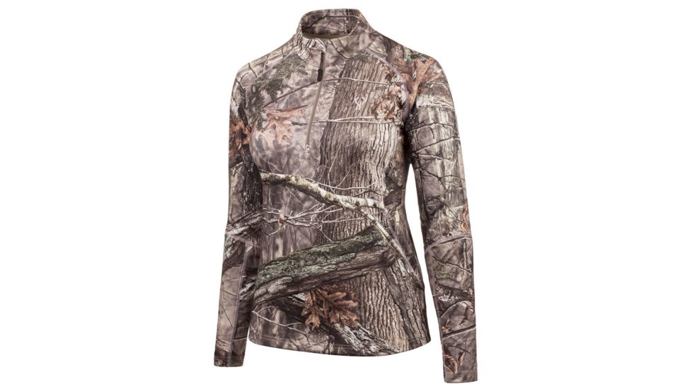 Huntworth Hunting Terry Knit 1/4 Zip Pullover - Womens, Hiddn, Large E-9218-W-HDN-L