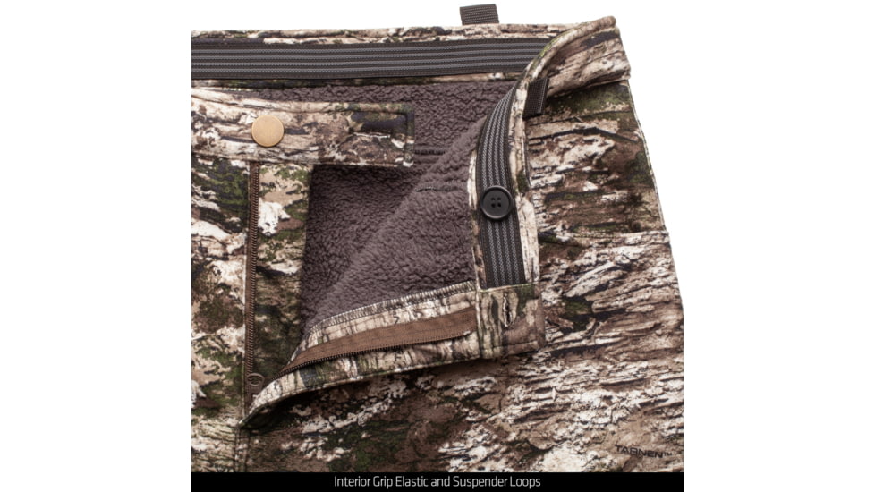 Huntworth Ketchikan Heavy Weight Windproof Low Pile Fleece Pants Sherpa Interior - Mens, Tarnen, Large, E-9439-TRN-L