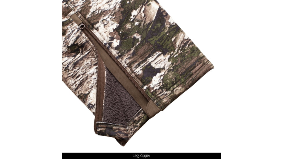 Huntworth Ketchikan Heavy Weight Windproof Low Pile Fleece Pants Sherpa Interior - Mens, Tarnen, Large, E-9439-TRN-L