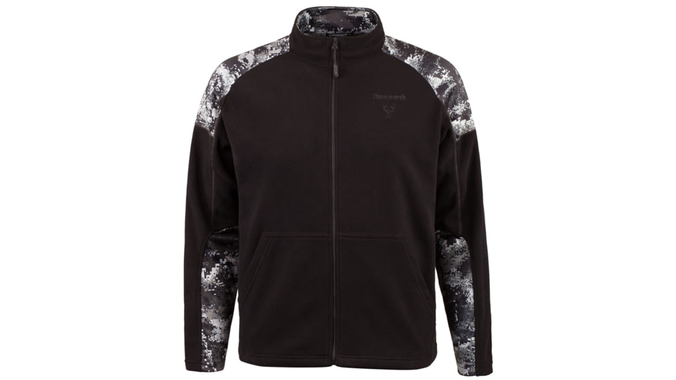 Huntworth Microfleece Jacket - Mens, Black / Disruption Black, 2X-Large, E-9226-BK/DBK-2XL