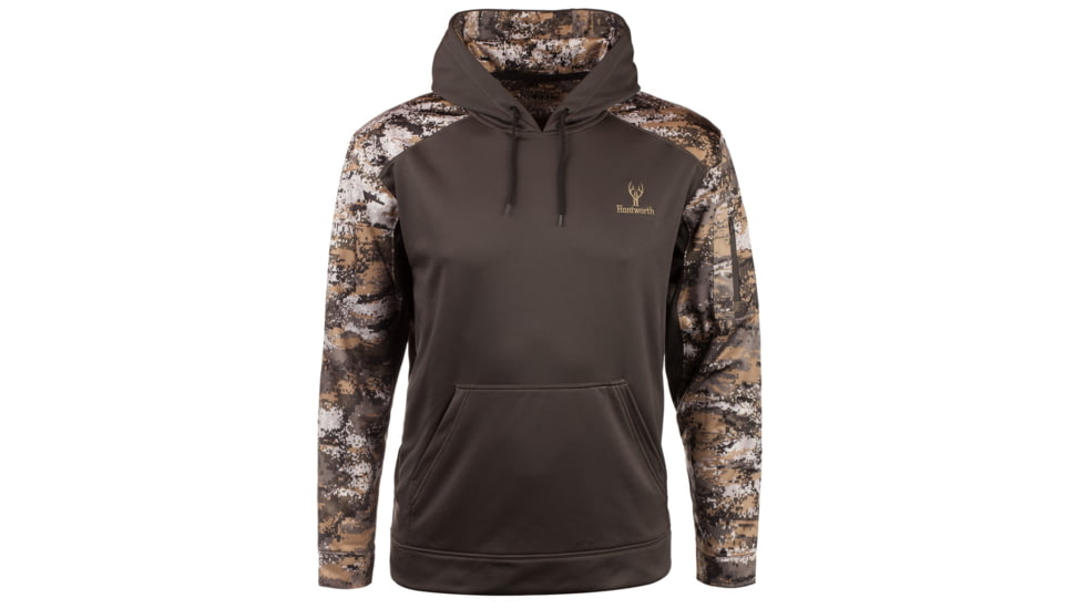 Huntworth Performance Fleece Hoodie - Mens, Charcoal Gray/Disruption, Medium, E-9198-31CG/DC-M