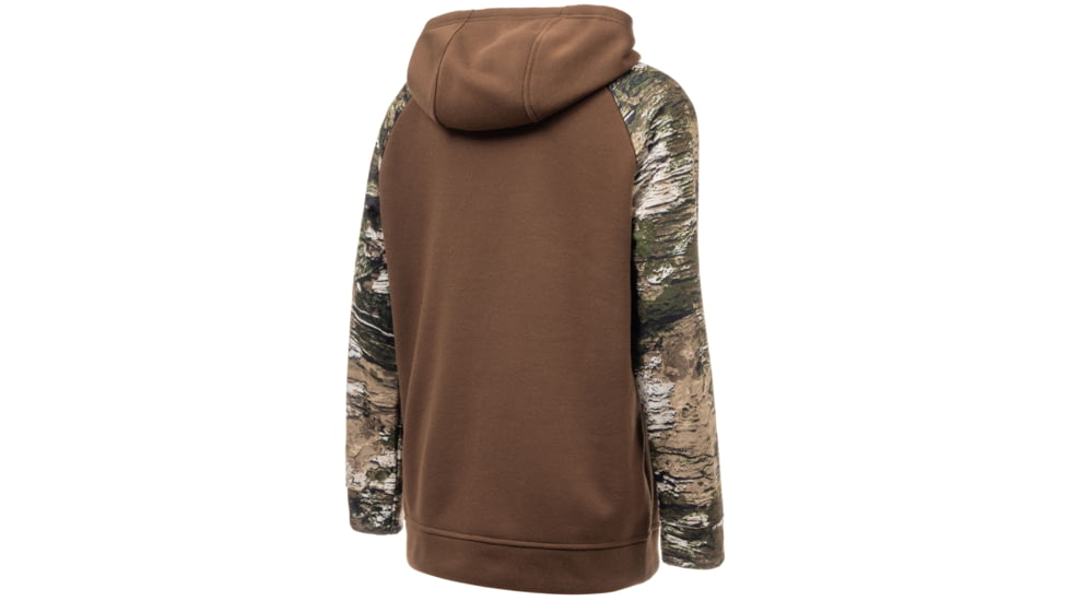 Huntworth Lifestyle Performance Fleece Horizontal Camo Flag Hoodie - Youth, Dark Earth/Tarnen, Extra Large, E-9602-YB-DKE/TRN-XL