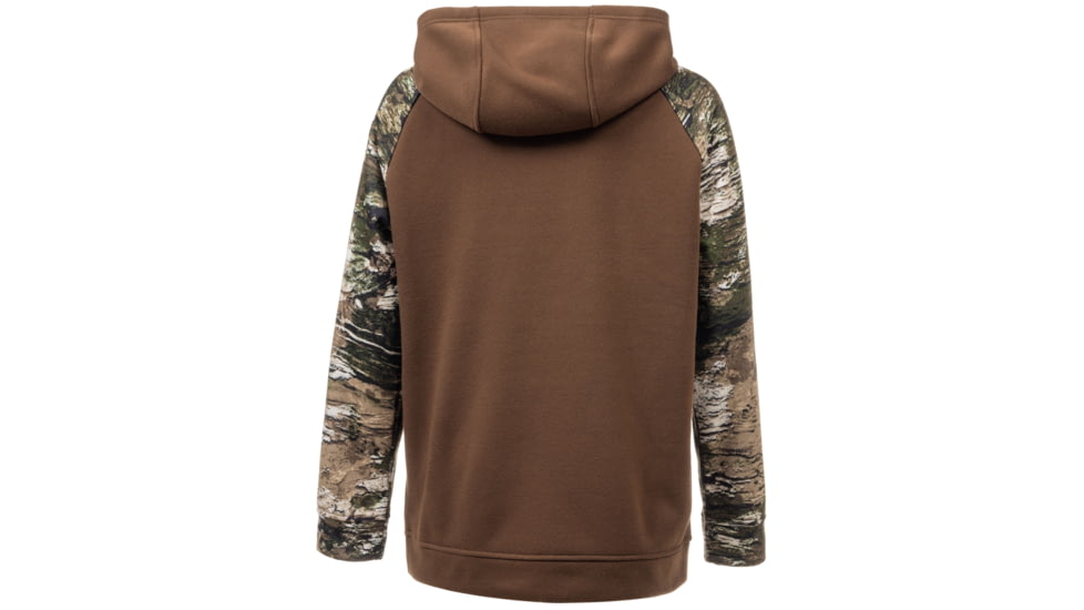 Huntworth Lifestyle Performance Fleece Horizontal Camo Flag Hoodie - Youth, Dark Earth/Tarnen, Extra Large, E-9602-YB-DKE/TRN-XL