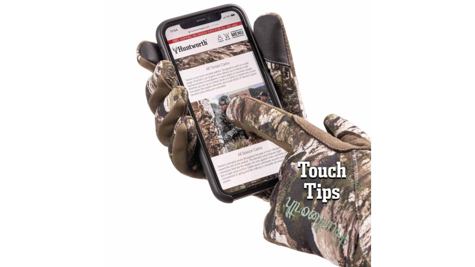 Huntworth Lifestyle Performance Fleece Horizontal Camo Flag Hoodie - Youth, Dark Earth/Tarnen, Extra Large, E-9602-YB-DKE/TRN-XL